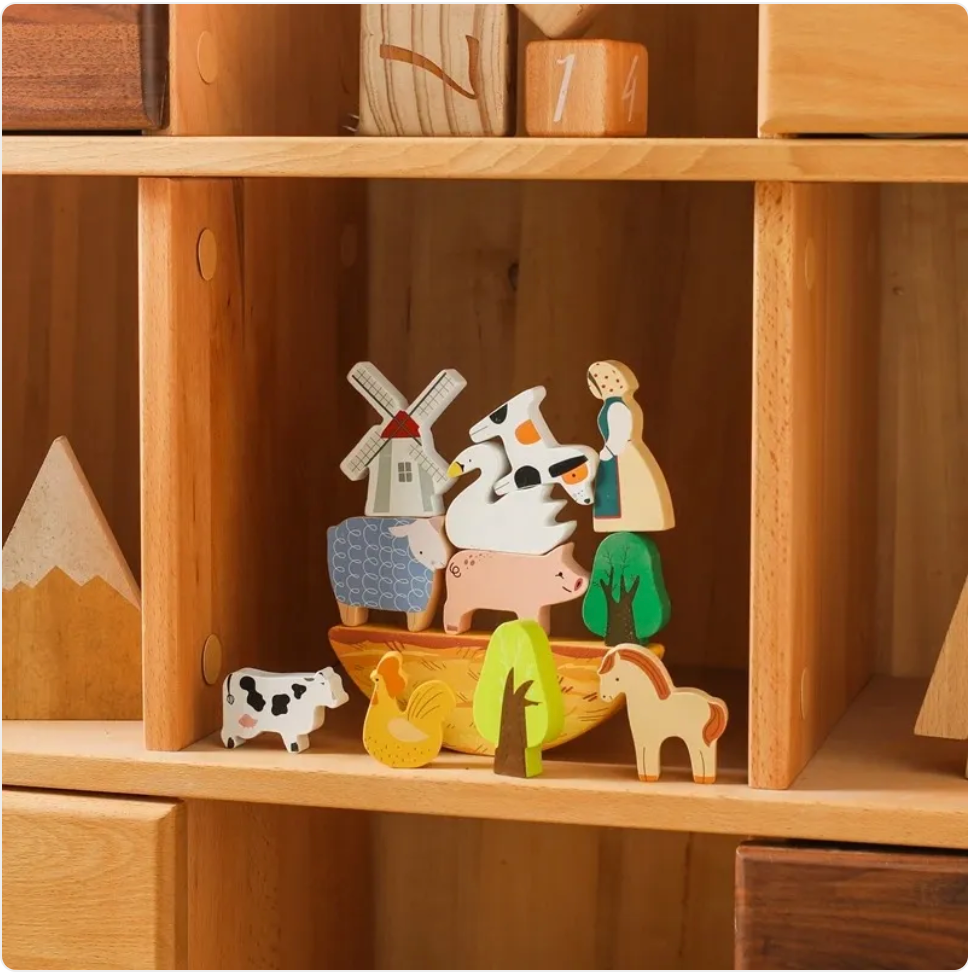 Children's Animal Puzzle Stacking Blocks