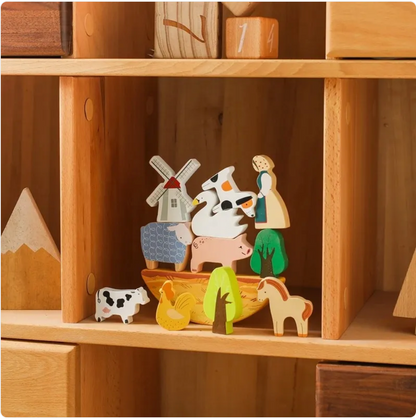 Children's Animal Puzzle Stacking Blocks